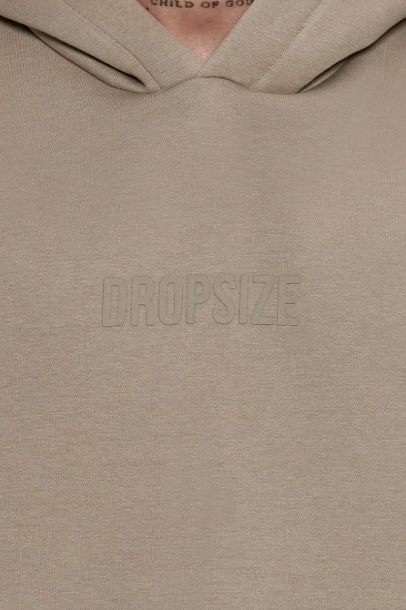 Hoodie<Dropsize Heavy Oversize Center Hd Hoodie Simply Taupe
