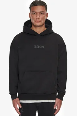 Hoodie<Dropsize Heavy Oversize Center Hd Hoodie Black