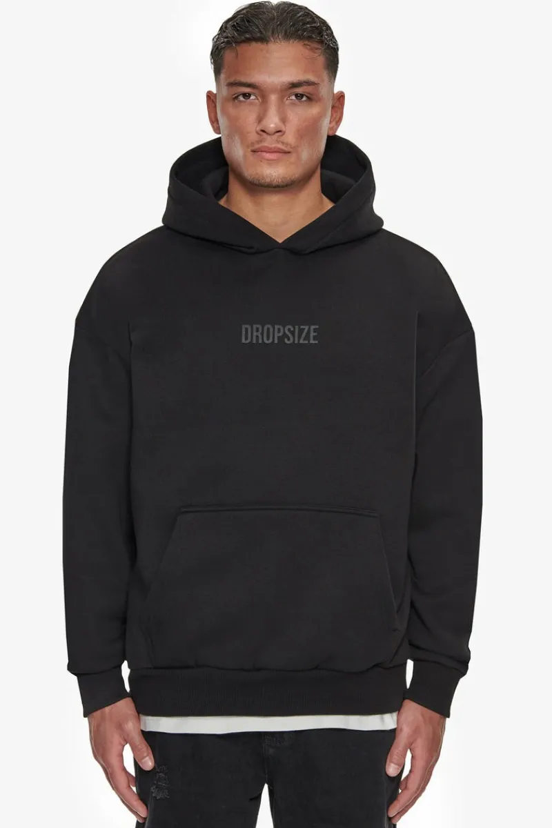 Hoodie<Dropsize Heavy Oversize Center Hd Hoodie Black