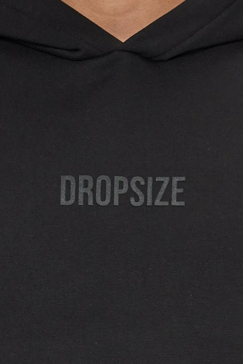 Hoodie<Dropsize Heavy Oversize Center Hd Hoodie Black