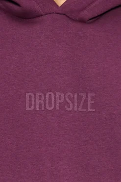 Hoodie<Dropsize Heavy Oversize Center Hd Hoodie Grape Wine