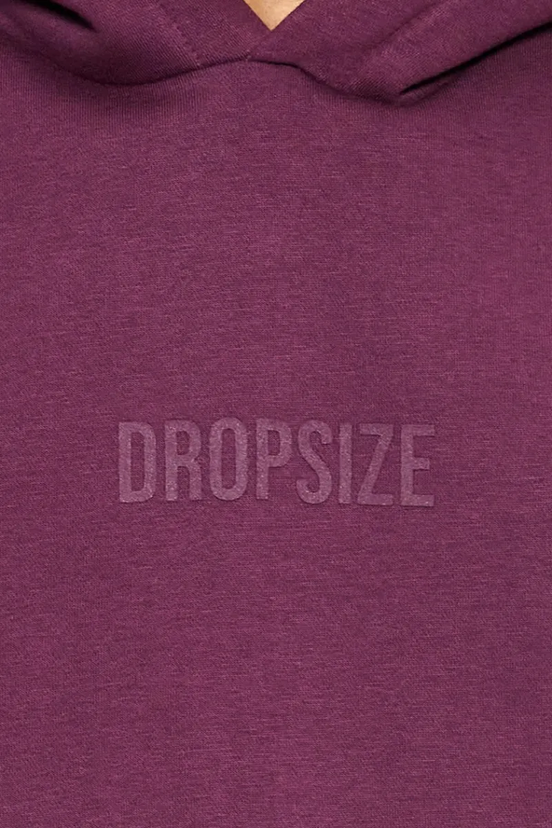 Hoodie<Dropsize Heavy Oversize Center Hd Hoodie Grape Wine