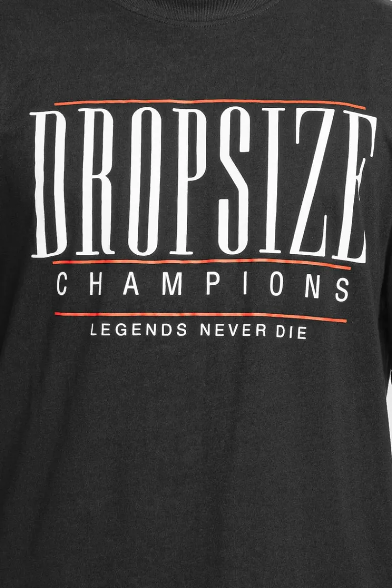 T-Shirt<Dropsize Heavy Oversize Champions T-Shirt Washed Black