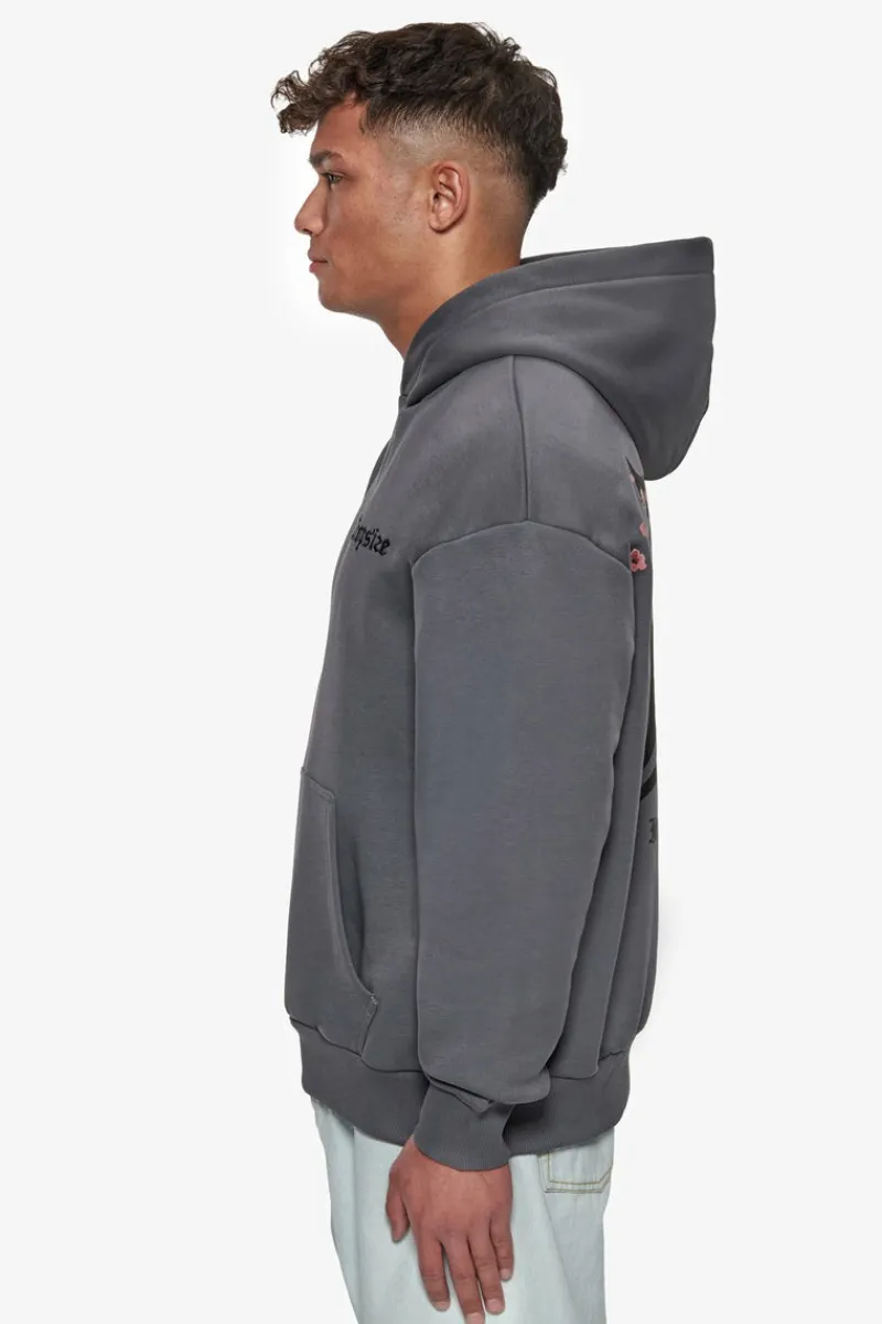 Hoodie<Dropsize Heavy Oversize Cherry Flowers Hoodie Grey