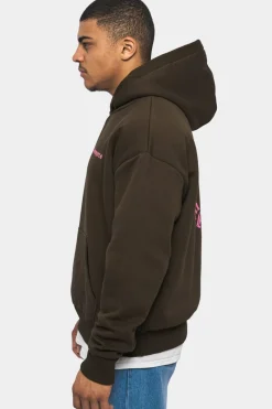 Hoodie<Dropsize Heavy Oversize Circle Hoodie Chocolate Brown