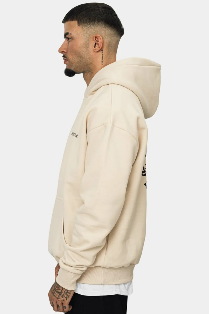 Hoodie<Dropsize Heavy Oversize Circle Hoodie Coconut Milk