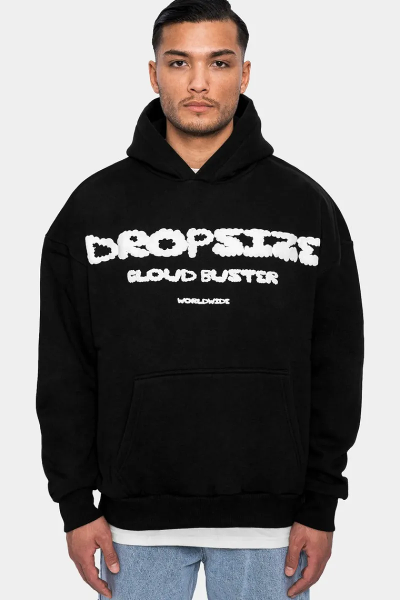 Hoodie<Dropsize Heavy Oversize Cloud Buster Hoodie Black
