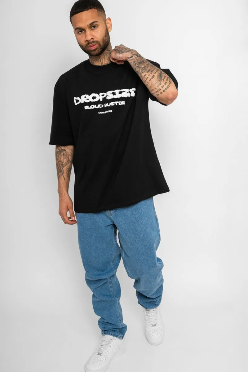 T-Shirt<Dropsize Heavy Oversize Cloud Buster T-Shirt Black