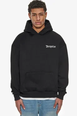 Hoodie<Dropsize Heavy Oversize Cloud Crew Hoodie Black