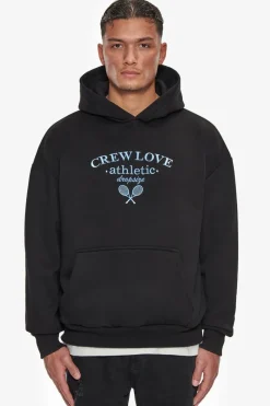 Hoodie<Dropsize Heavy Oversize Crew Athletic Hoodie Black