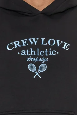 Hoodie<Dropsize Heavy Oversize Crew Athletic Hoodie Black