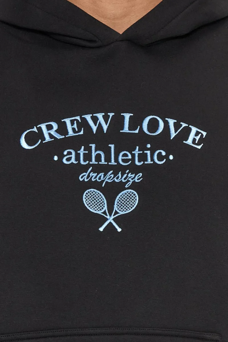 Hoodie<Dropsize Heavy Oversize Crew Athletic Hoodie Black