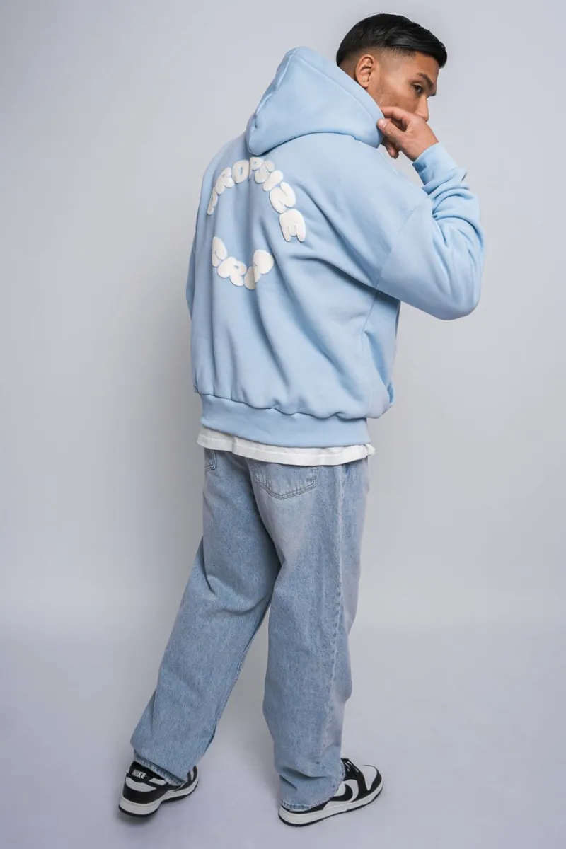 Hoodie<Dropsize Heavy Oversize Crew Hoodie Baby Blue
