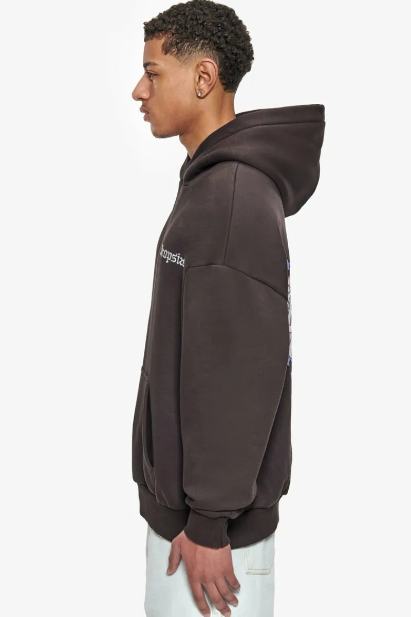 Hoodie<Dropsize Heavy Oversize Crew Love Globe Hoodie Washed Black