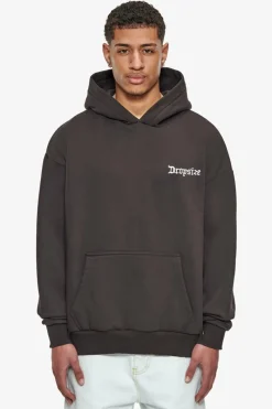 Hoodie<Dropsize Heavy Oversize Crew Love Globe Hoodie Washed Black