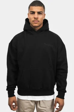 Hoodie<Dropsize Heavy Oversize Crew Love Hoodie Black