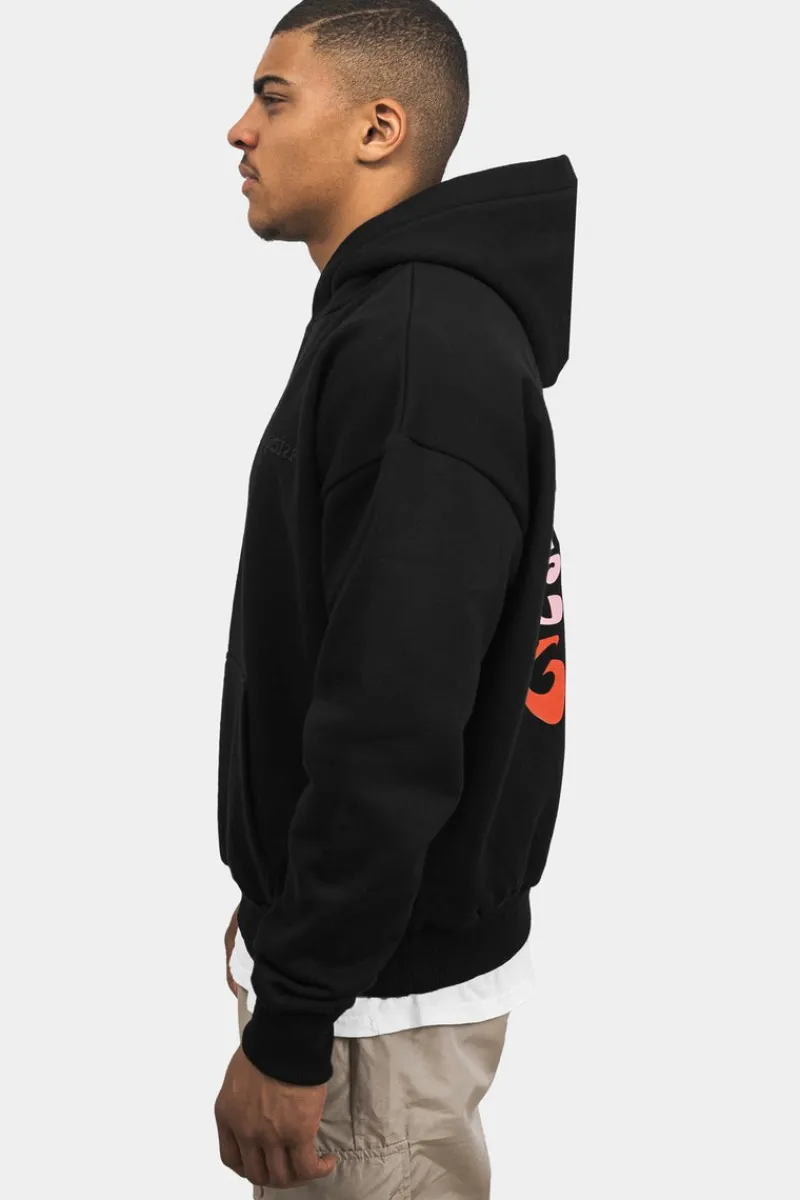 Hoodie<Dropsize Heavy Oversize Crew Love Hoodie Black