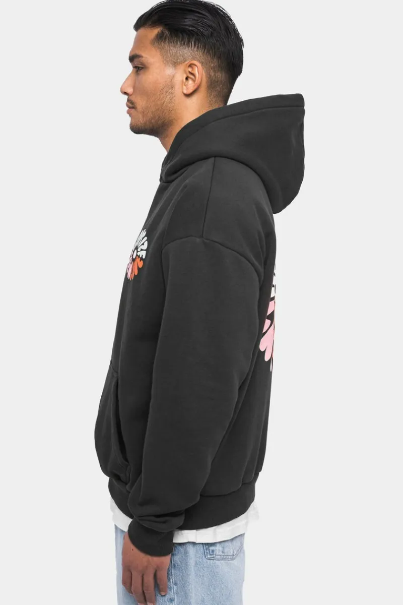 Hoodie<Dropsize Heavy Oversize Crew Love Hoodie V2 Washed Black