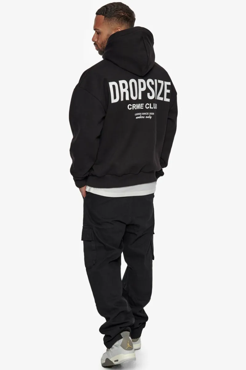 Hoodie<Dropsize Heavy Oversize Crime Club Hoodie Black