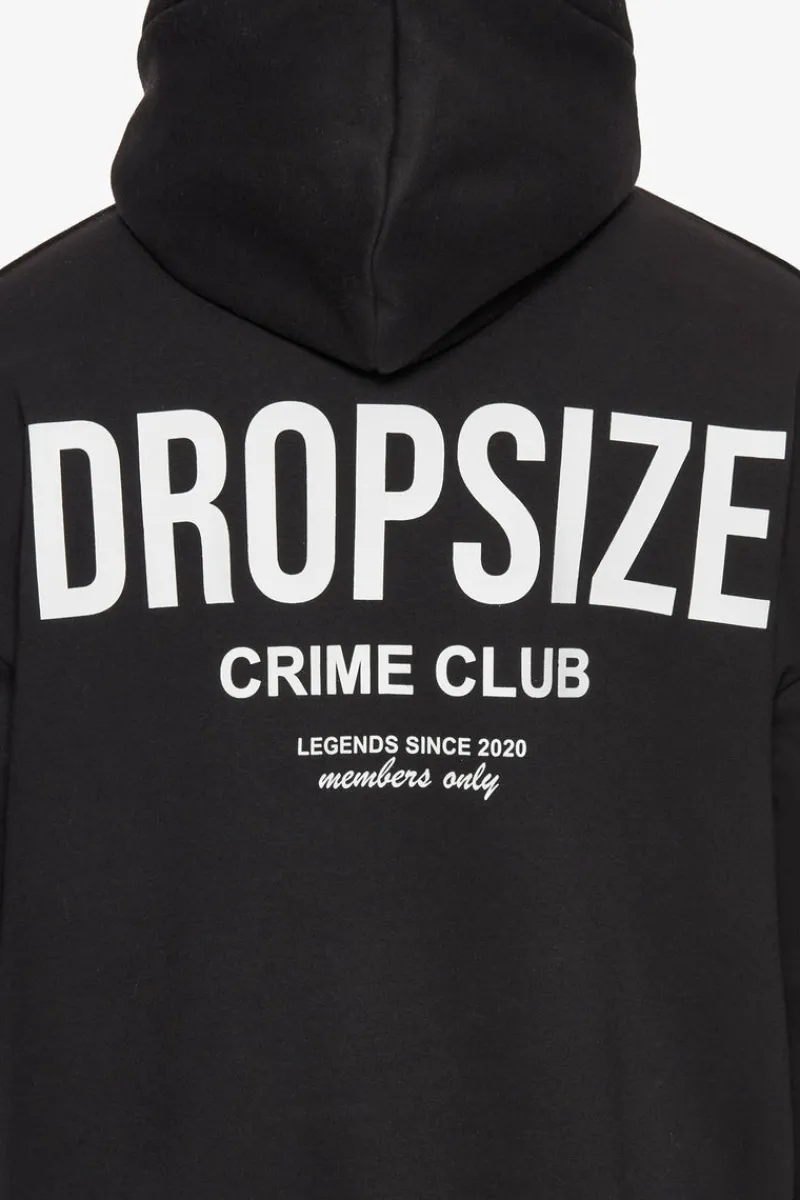 Hoodie<Dropsize Heavy Oversize Crime Club Hoodie Black