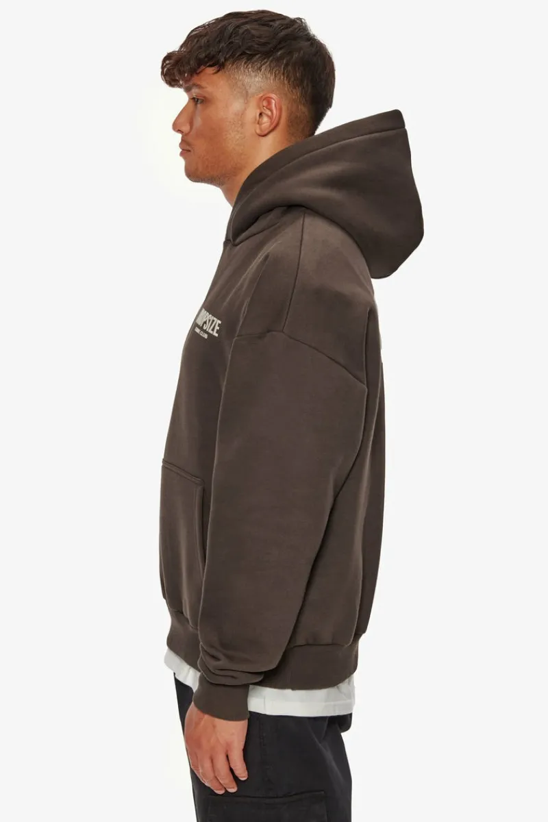 Hoodie<Dropsize Heavy Oversize Crime Club Hoodie Chocolate
