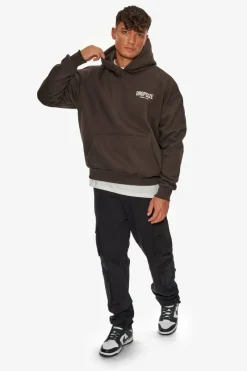 Hoodie<Dropsize Heavy Oversize Crime Club Hoodie Chocolate