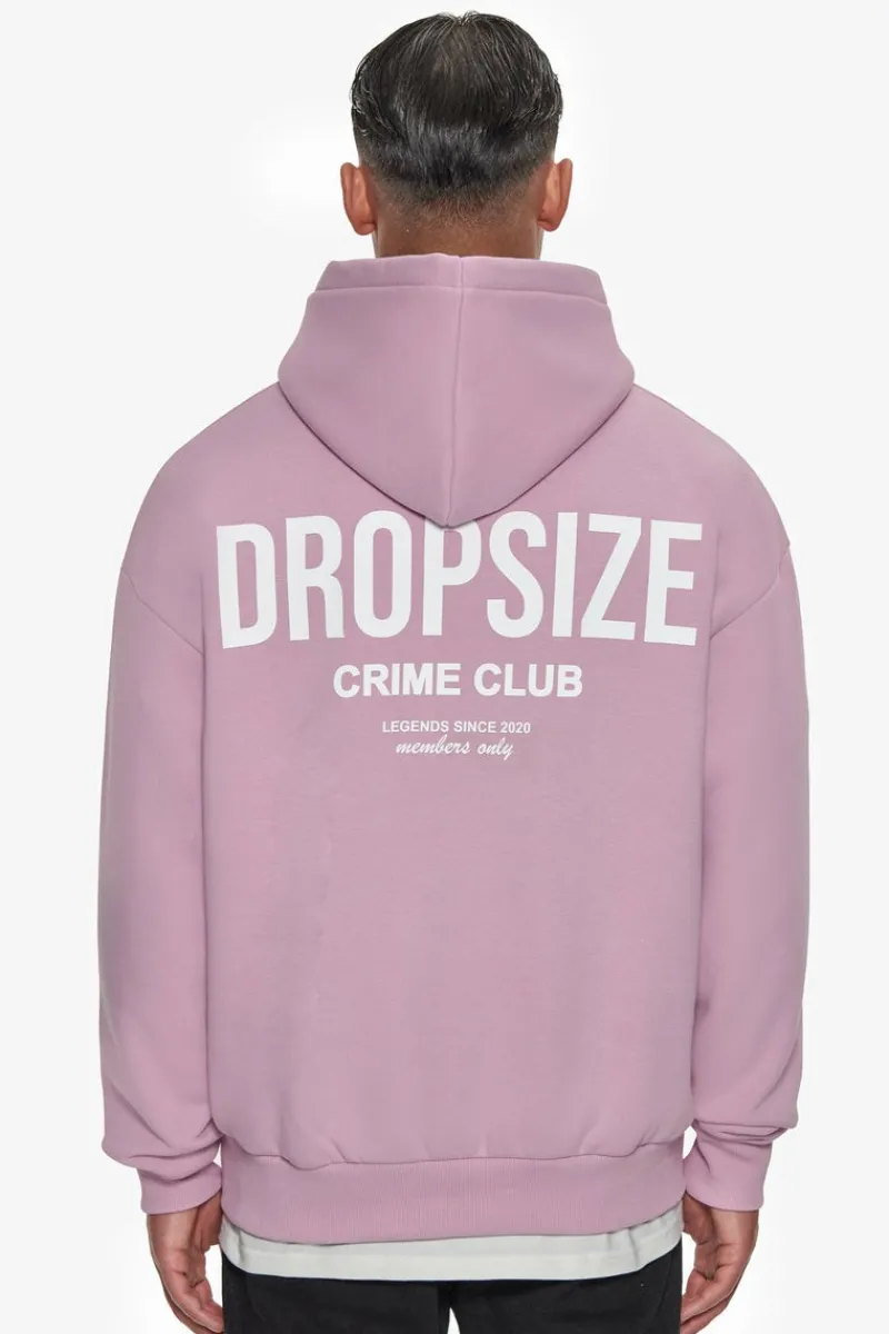 Hoodie<Dropsize Heavy Oversize Crime Club Hoodie Lilac