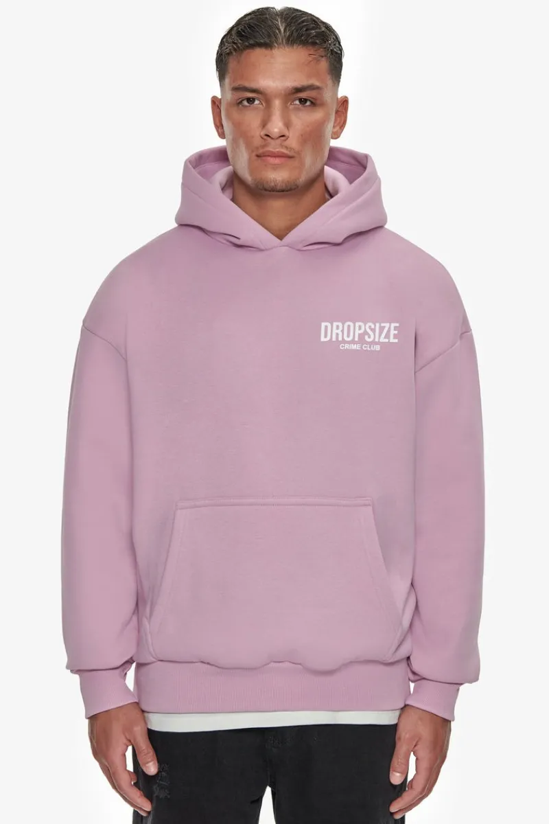 Hoodie<Dropsize Heavy Oversize Crime Club Hoodie Lilac