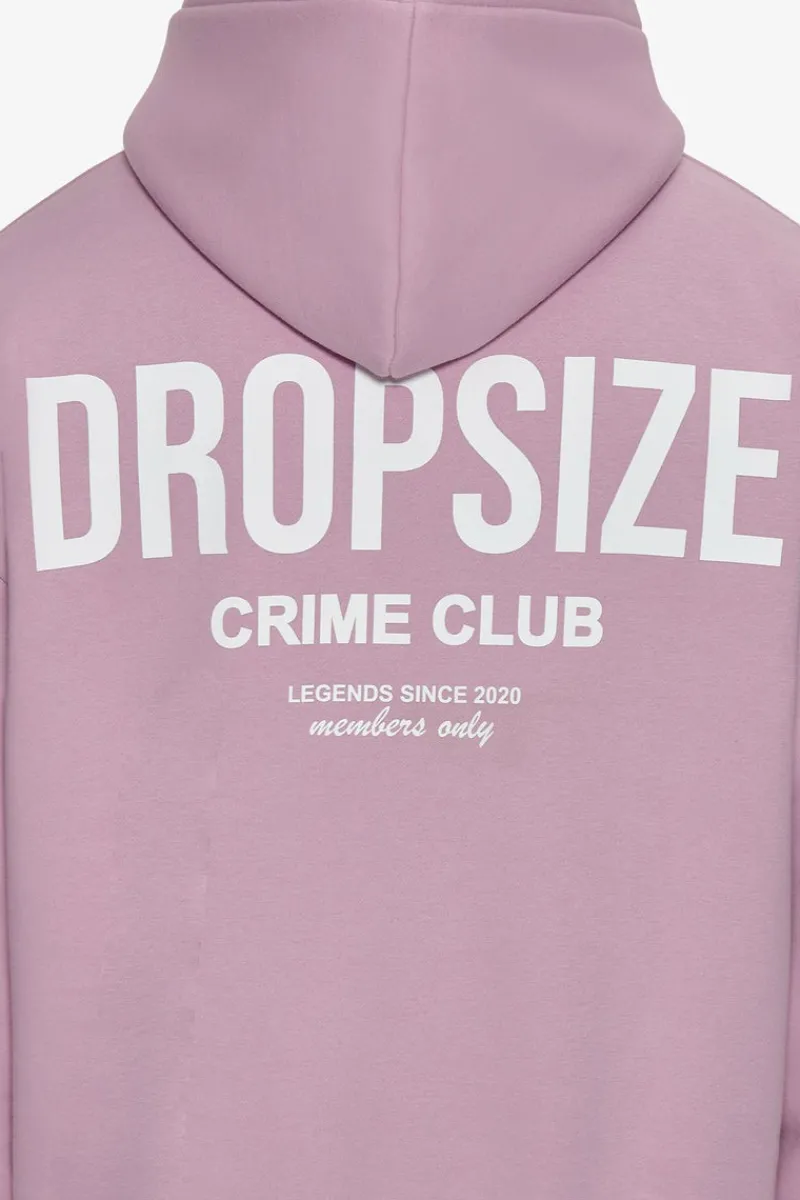 Hoodie<Dropsize Heavy Oversize Crime Club Hoodie Lilac