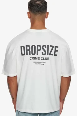 T-Shirt<Dropsize Heavy Oversize Crime Club T-Shirt Cream White