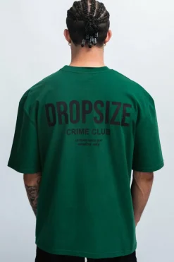 T-Shirt<Dropsize Heavy Oversize Crime Club T-Shirt Green