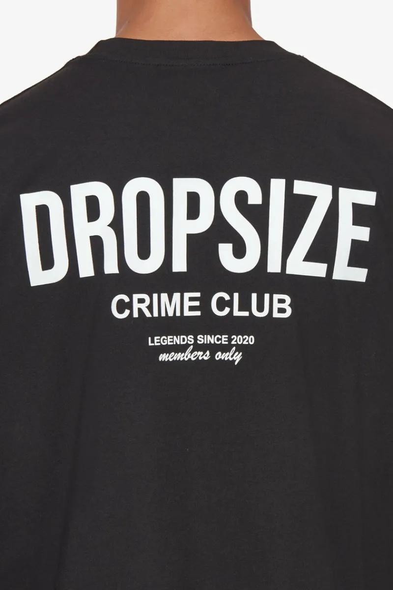 T-Shirt<Dropsize Heavy Oversize Crime Club T-Shirt Black