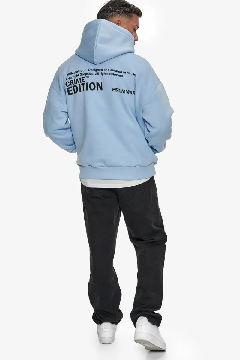 Hoodie<Dropsize Heavy Oversize Crime Edition Hoodie Baby Blue