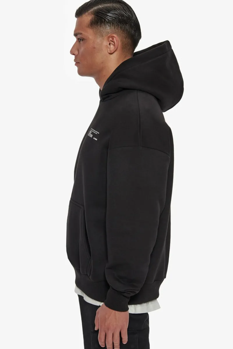 Hoodie<Dropsize Heavy Oversize Crime Edition Hoodie Black