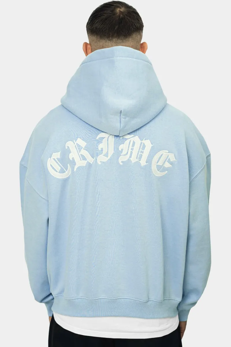Hoodie<Dropsize Heavy Oversize Crime Hoodie Baby Blue