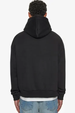 Hoodie<Dropsize Heavy Oversize Crime Outline Hoodie Black
