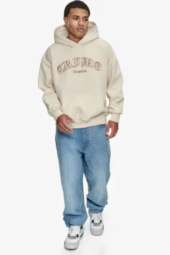 Hoodie<Dropsize Heavy Oversize Crime Outline Hoodie Coconut Milk