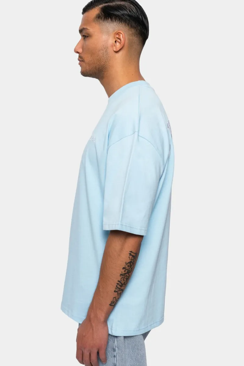 T-Shirt<Dropsize Heavy Oversize Crime Tshirt Baby Blue