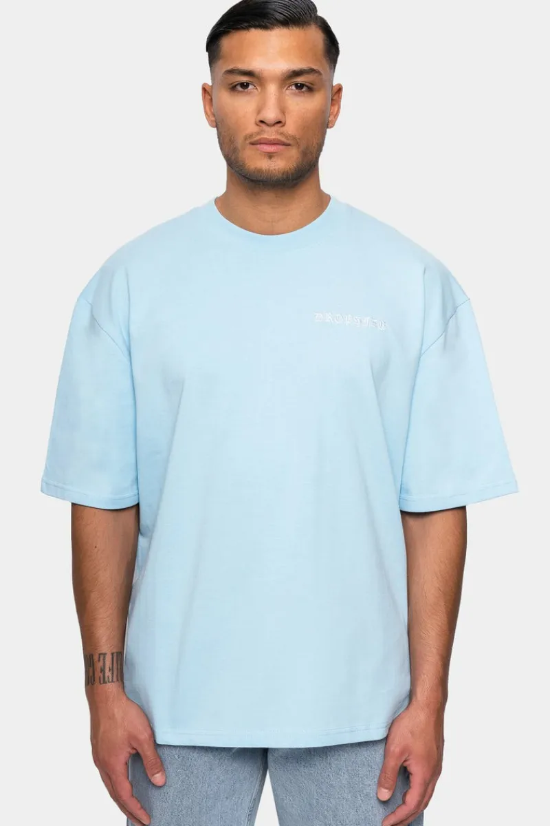 T-Shirt<Dropsize Heavy Oversize Crime Tshirt Baby Blue