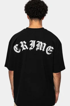 T-Shirt<Dropsize Heavy Oversize Crime T-Shirt Black