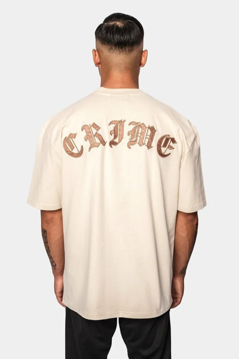 T-Shirt<Dropsize Heavy Oversize Crime T-Shirt Coconut Milk