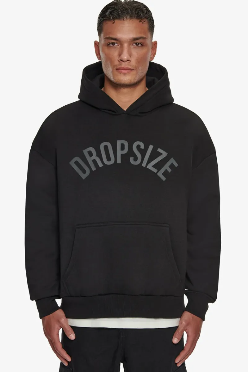 Hoodie<Dropsize Heavy Oversize Curved Hoodie Black