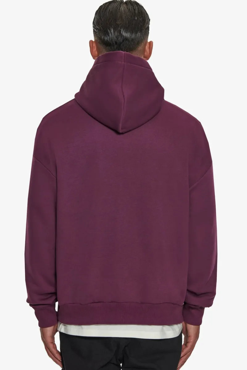 Hoodie<Dropsize Heavy Oversize Curved Hoodie Grape Wine