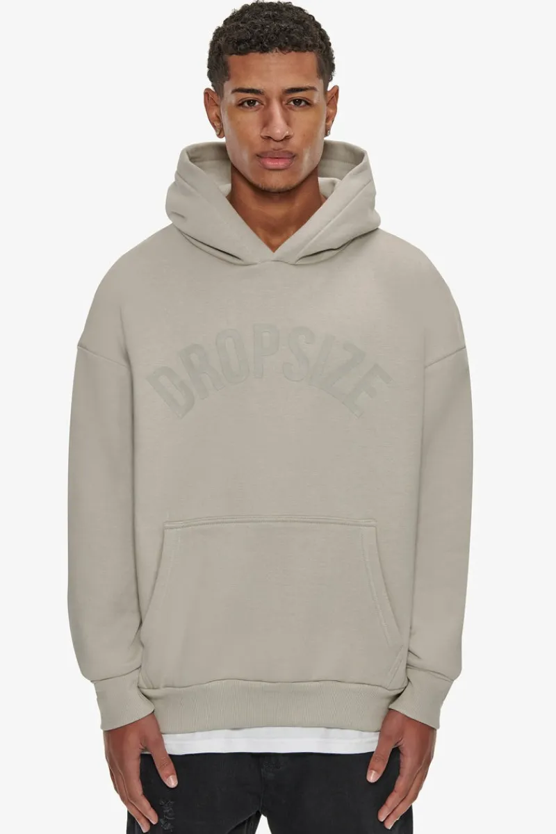 Hoodie<Dropsize Heavy Oversize Curved Hoodie Stone