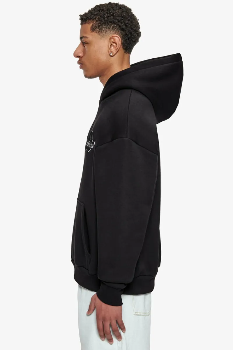 Hoodie<Dropsize Heavy Oversize D Logo Hoodie Black