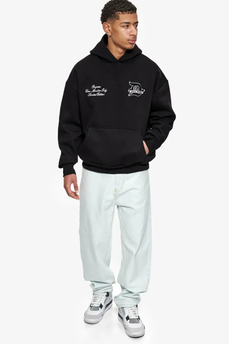 Hoodie<Dropsize Heavy Oversize D Logo Hoodie Black