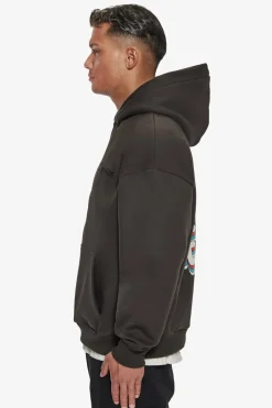 Hoodie<Dropsize Heavy Oversize 3D Lost In Heaven Hoodie Washed Black