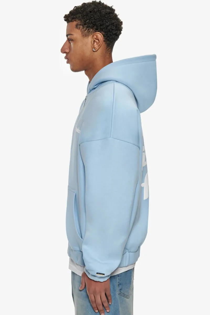 Zipper<Dropsize Heavy Oversize Dream Without Fear Zip Hoodie Baby Blue