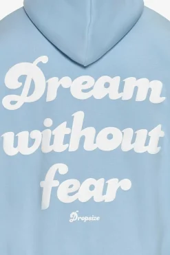 Zipper<Dropsize Heavy Oversize Dream Without Fear Zip Hoodie Baby Blue