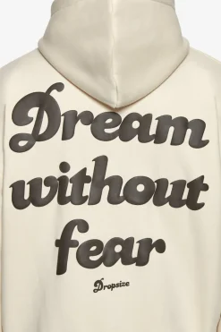 Zipper<Dropsize Heavy Oversize Dream Without Fear Zip Hoodie Coconut Milk